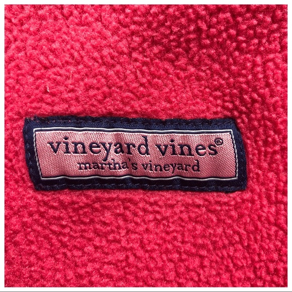 Vineyard Vines pink full zip fleece vest size small - Picture 3 of 4